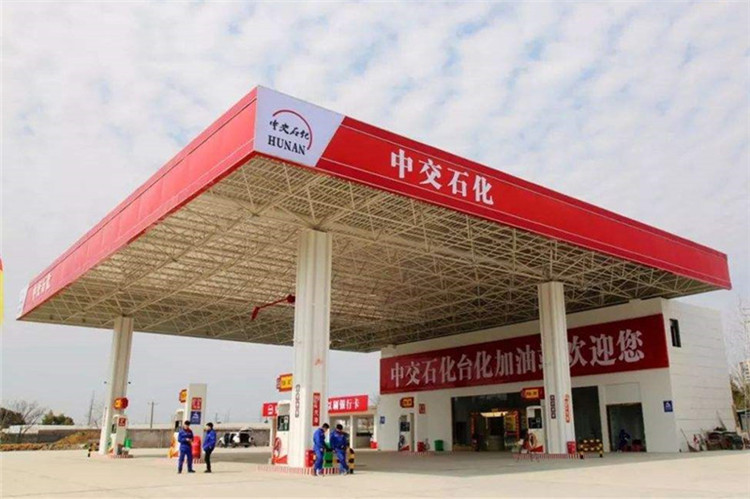 新郑加油站钢结构网架案例6
